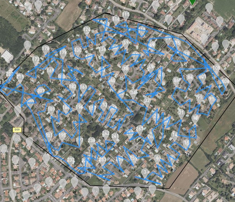 Tableau de bord E-OPS : prospection terrain, tournées et statistiques