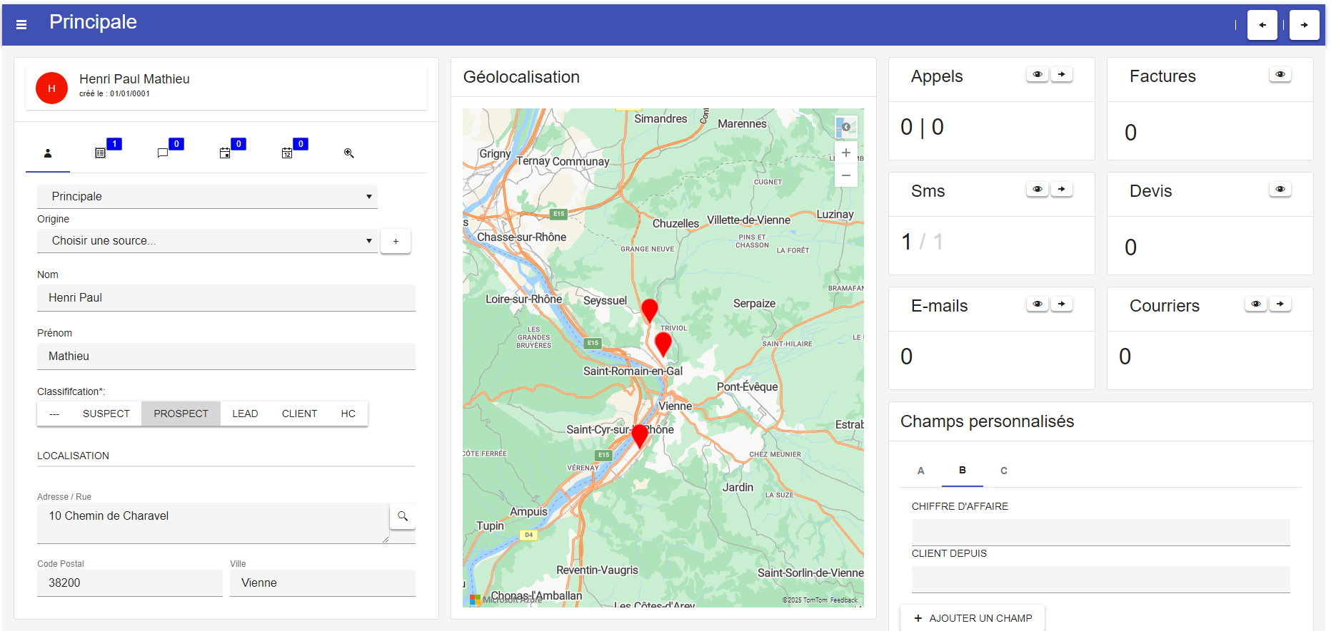 Tableau de bord E-OPS